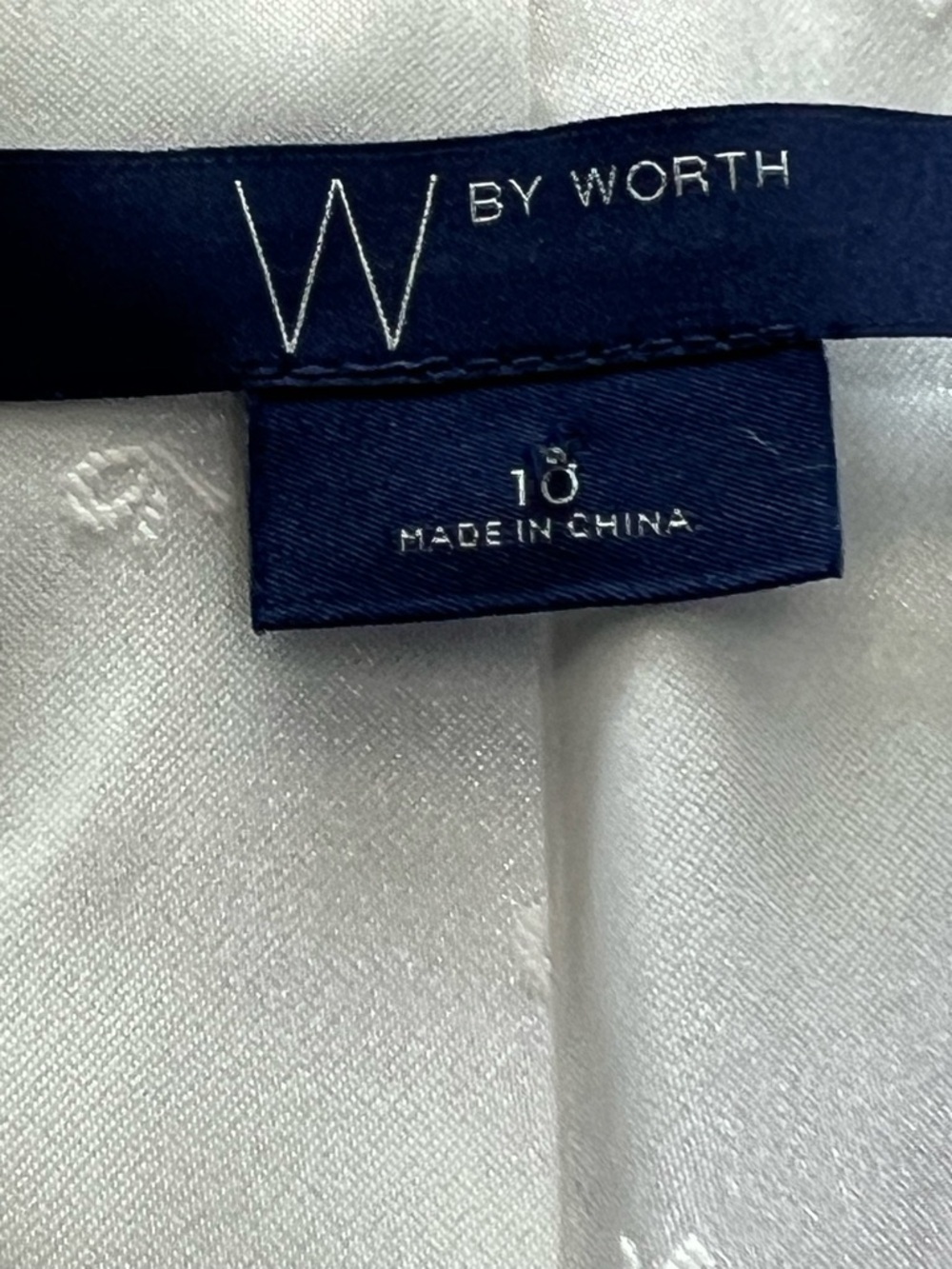 W By Worth Ivory Blazer Size 10 Womens Linen Blend Open Front Jacket Chic - Picture 6 of 8